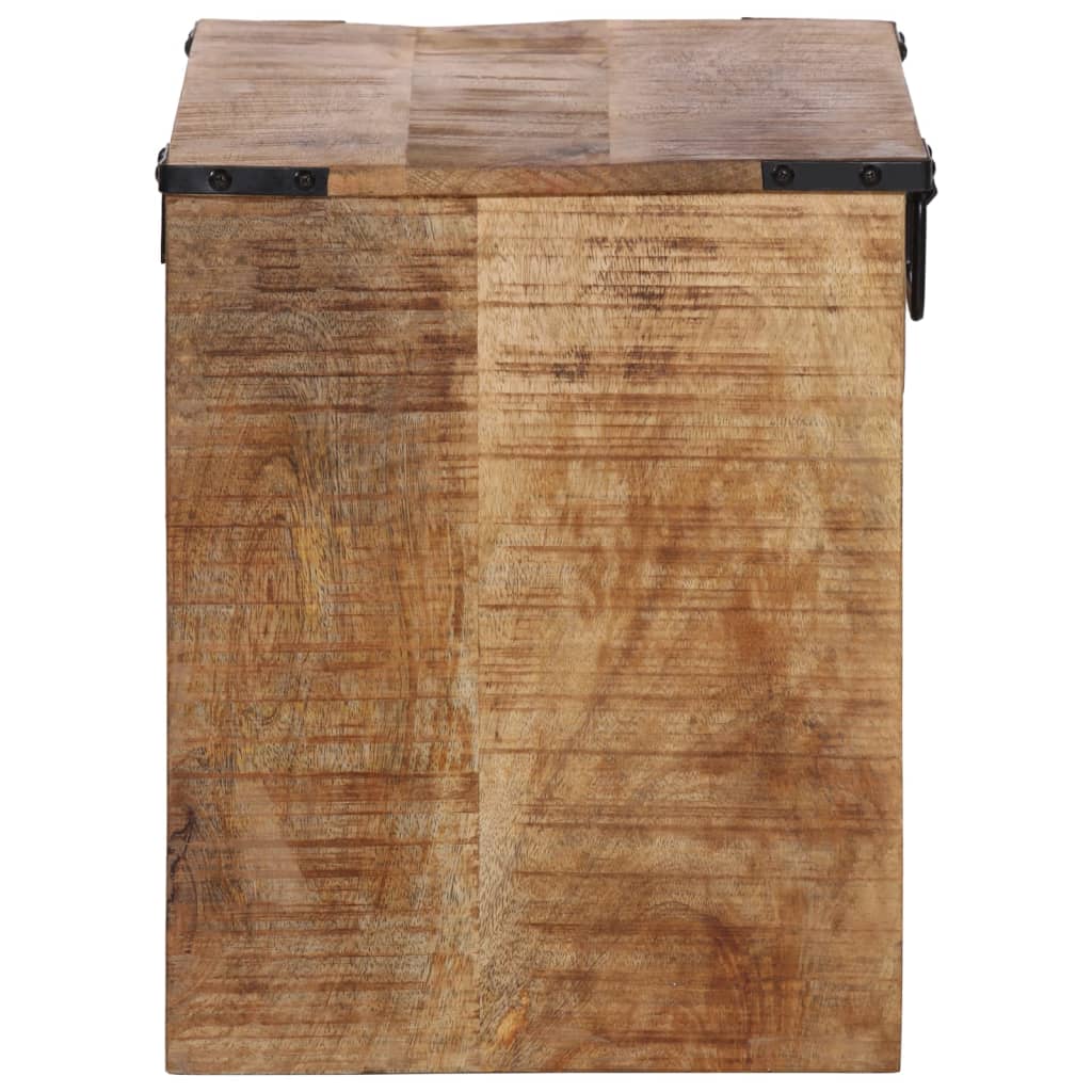 Table de chevet 40x30x37 cm bois de manguier massif - XIOS