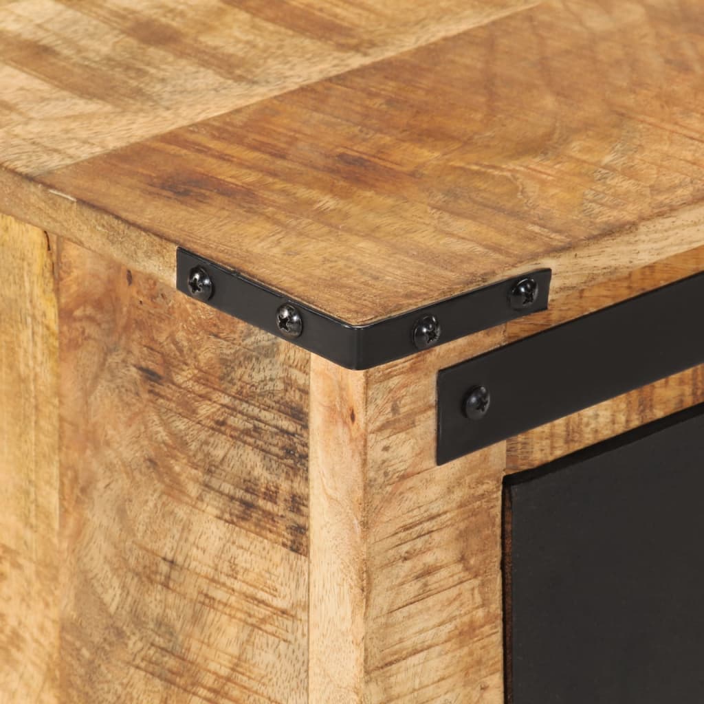 Table de chevet 45x40x45 cm bois de manguier massif - XIOS