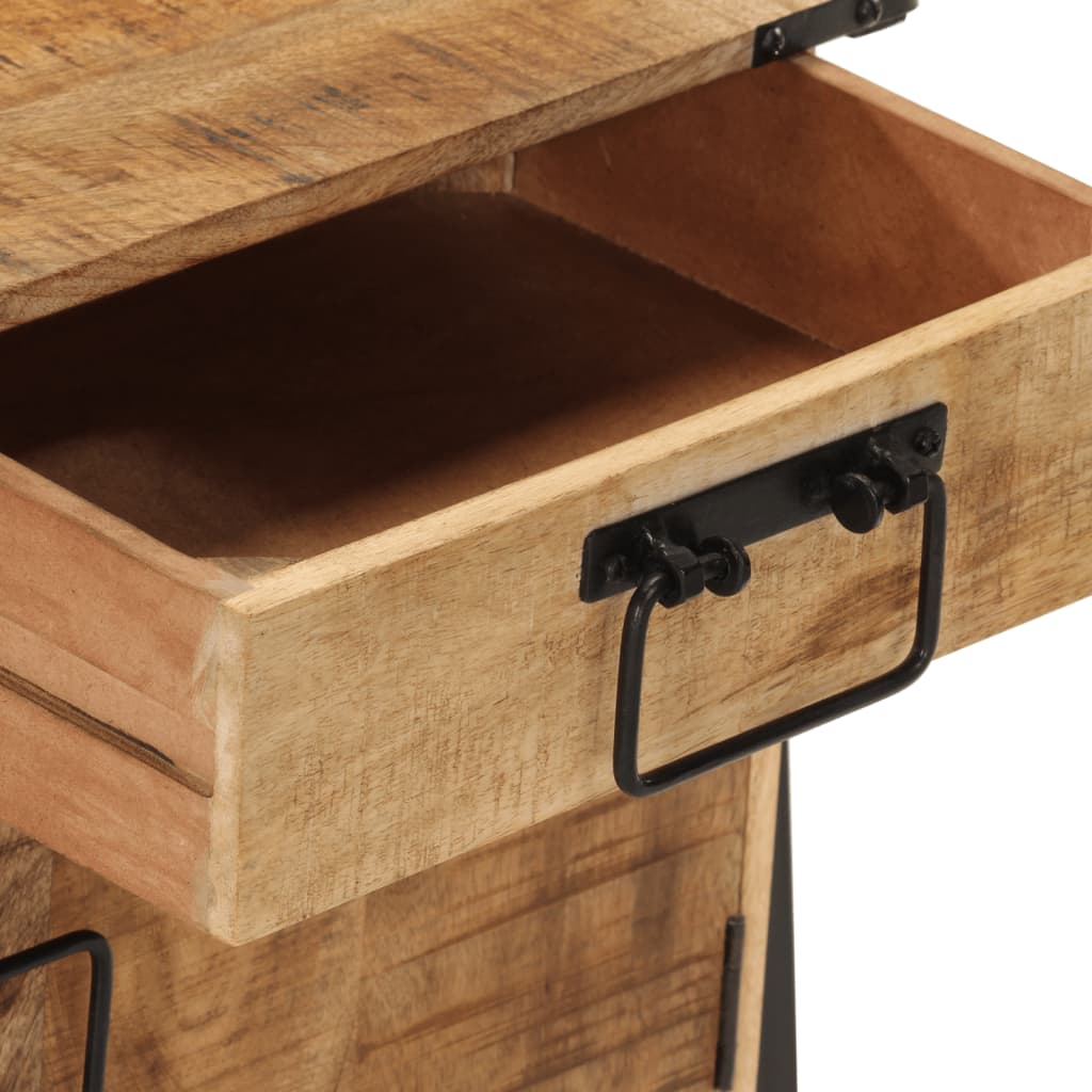 Table de chevet 40x30x42 cm bois de manguier massif - XIOS