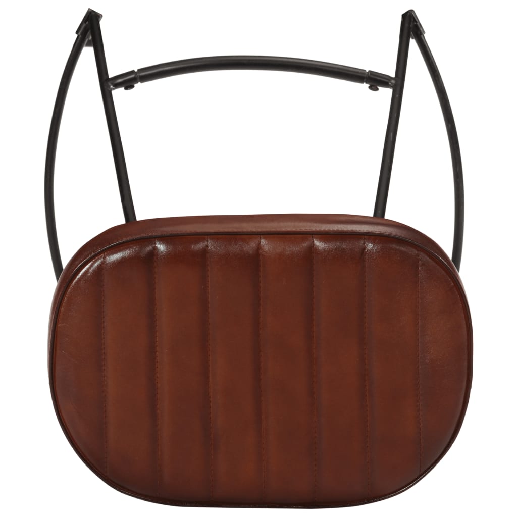 Tabourets de bar Gavin lot de 2 marron foncé 44x37,5x78 cm - XIOS