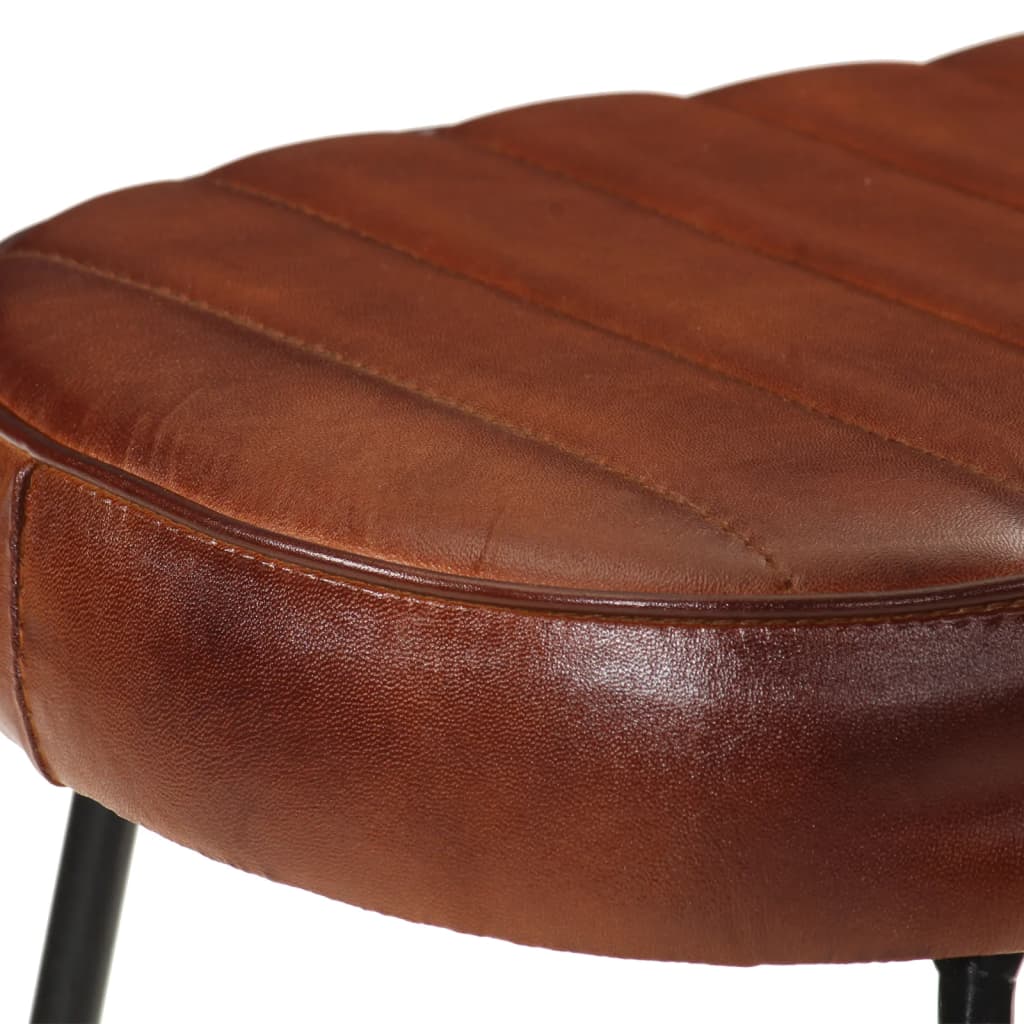 Tabourets de bar Gavin lot de 2 marron foncé 44x37,5x78 cm - XIOS