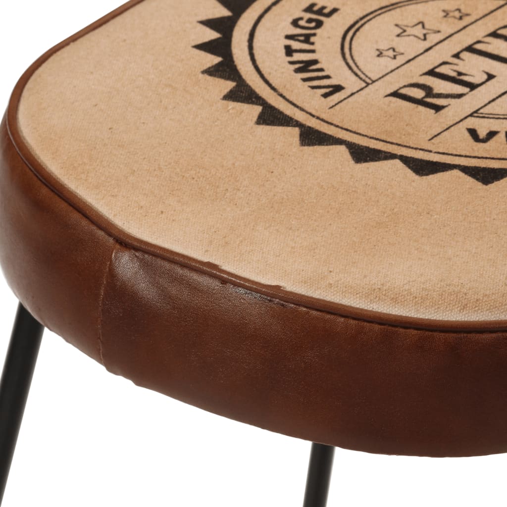 Tabourets de bar lot de 2 marron foncé 44x37,5x78 cm - XIOS