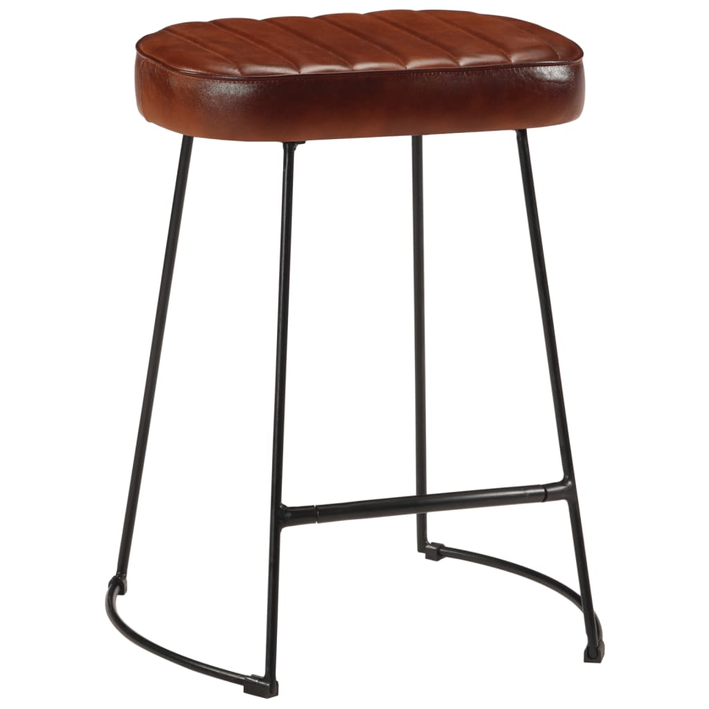 Tabourets de bar lot de 2 marron foncé 40x29,5x53 cm - XIOS