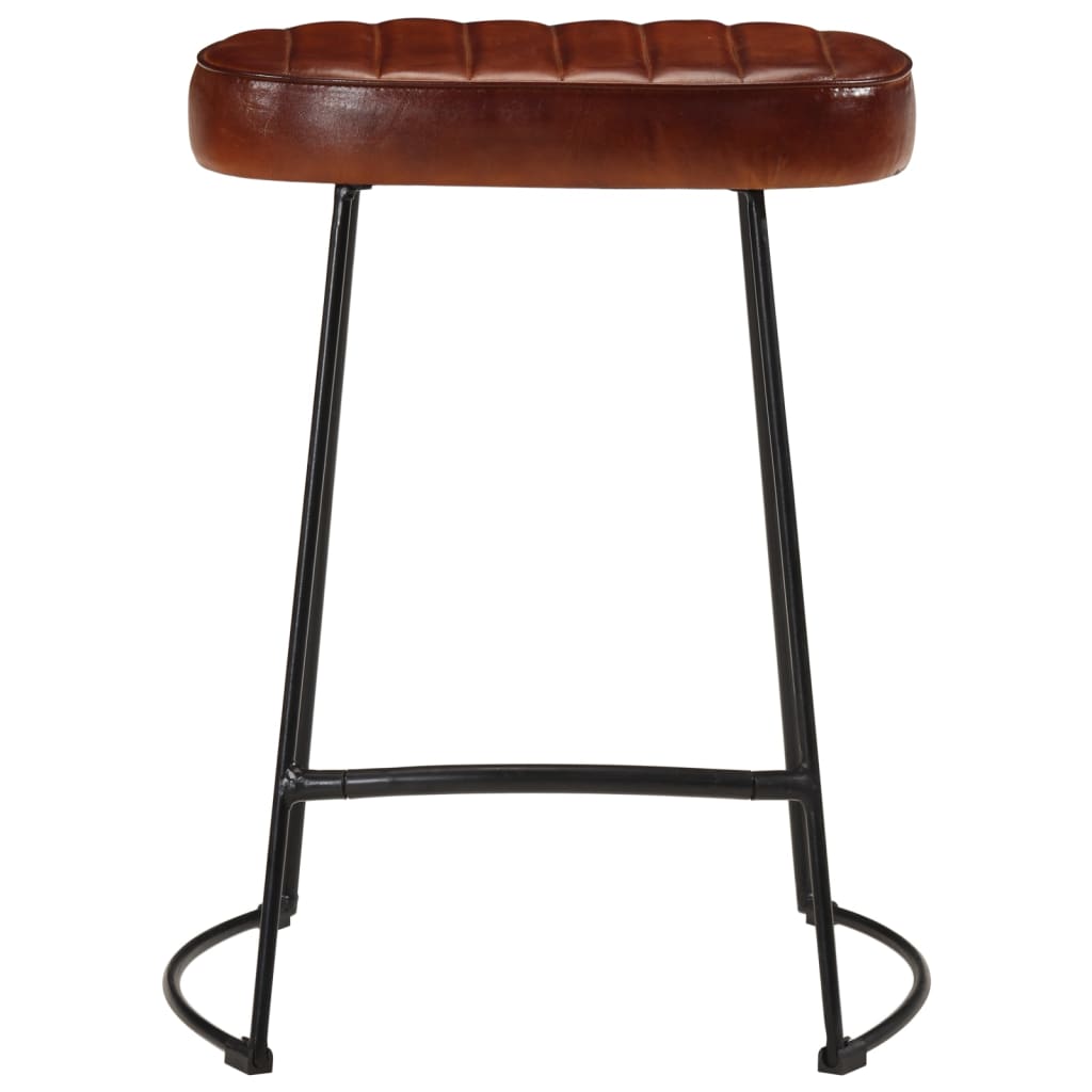 Tabourets de bar lot de 2 marron foncé 40x29,5x53 cm - XIOS
