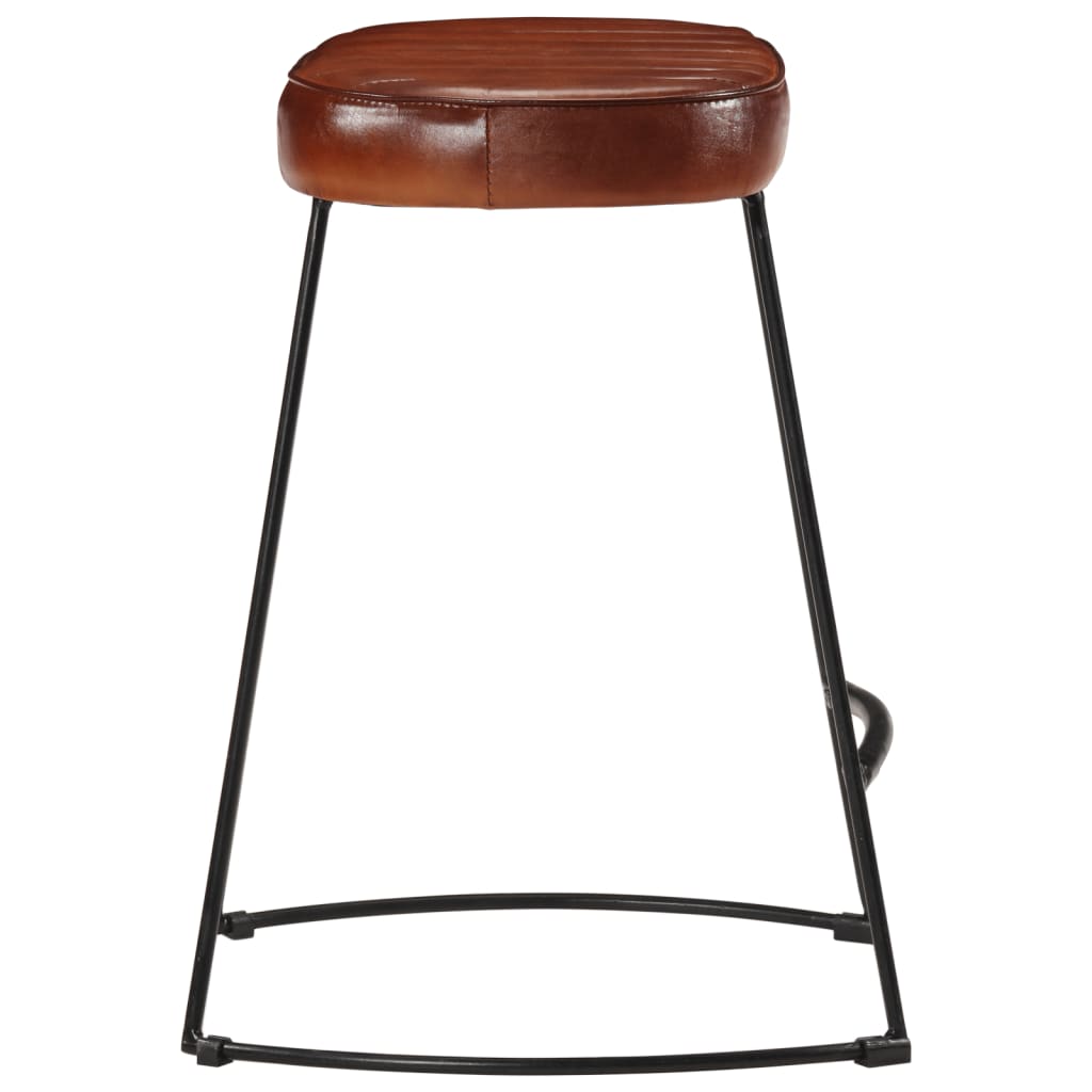 Tabourets de bar lot de 2 marron foncé 40x29,5x53 cm - XIOS