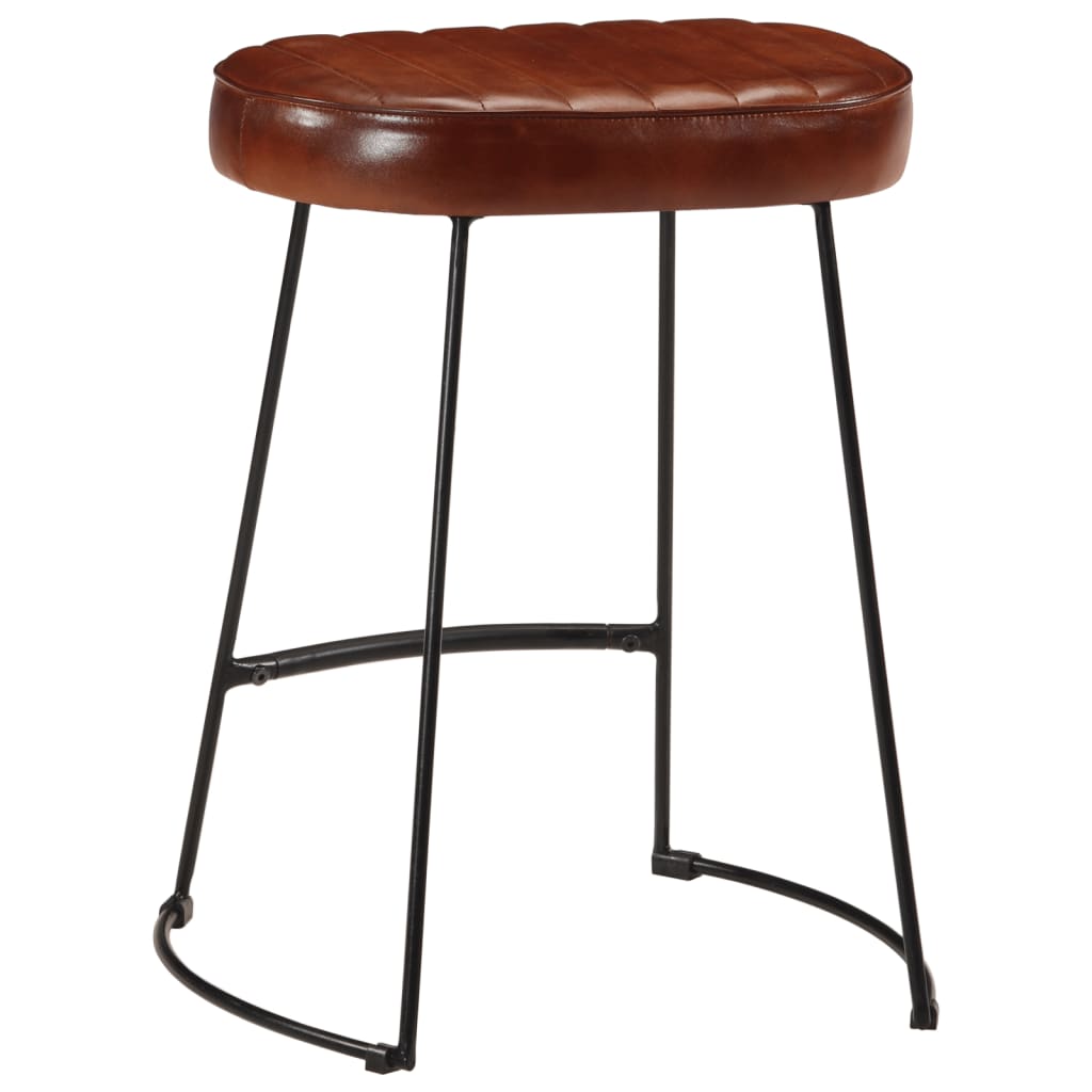 Tabourets de bar lot de 2 marron foncé 40x29,5x53 cm - XIOS