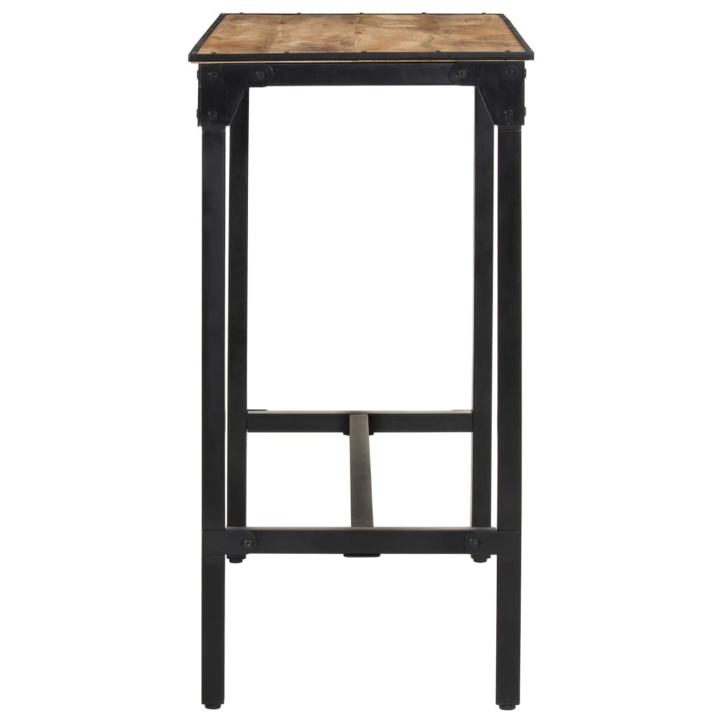 Table de bar 110x55x107 cm bois de manguier massif brut - XIOS