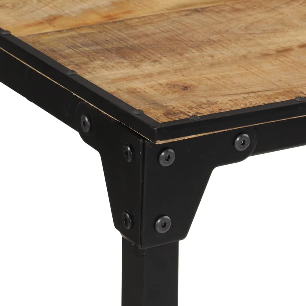 Table de bar 110x55x107 cm bois de manguier massif brut - XIOS