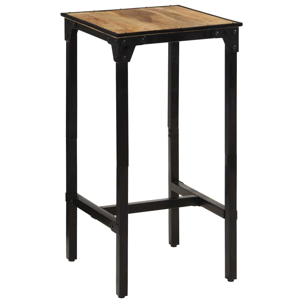 Table de bar 60x55x107 cm bois de manguier massif brut - XIOS