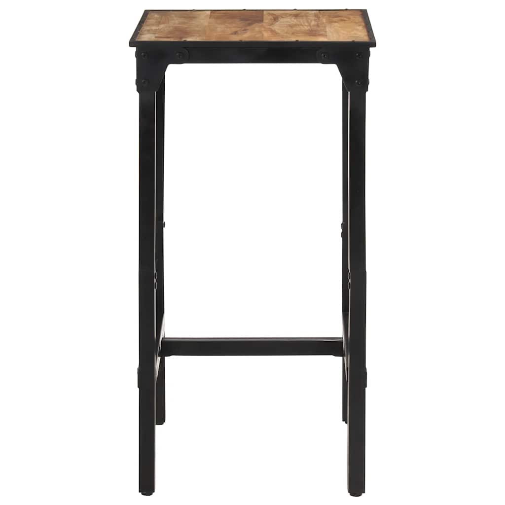 Table de bar 60x55x107 cm bois de manguier massif brut - XIOS