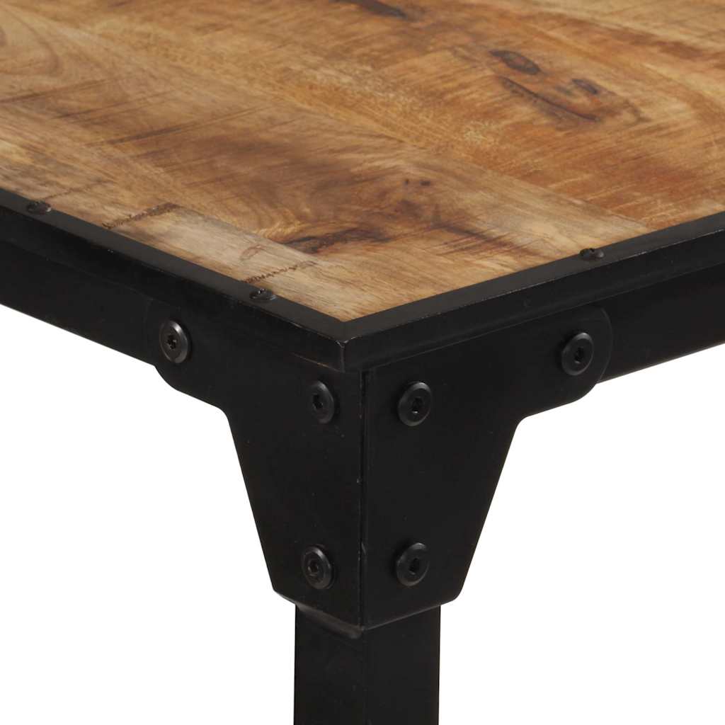 Table de bar 60x55x107 cm bois de manguier massif brut - XIOS