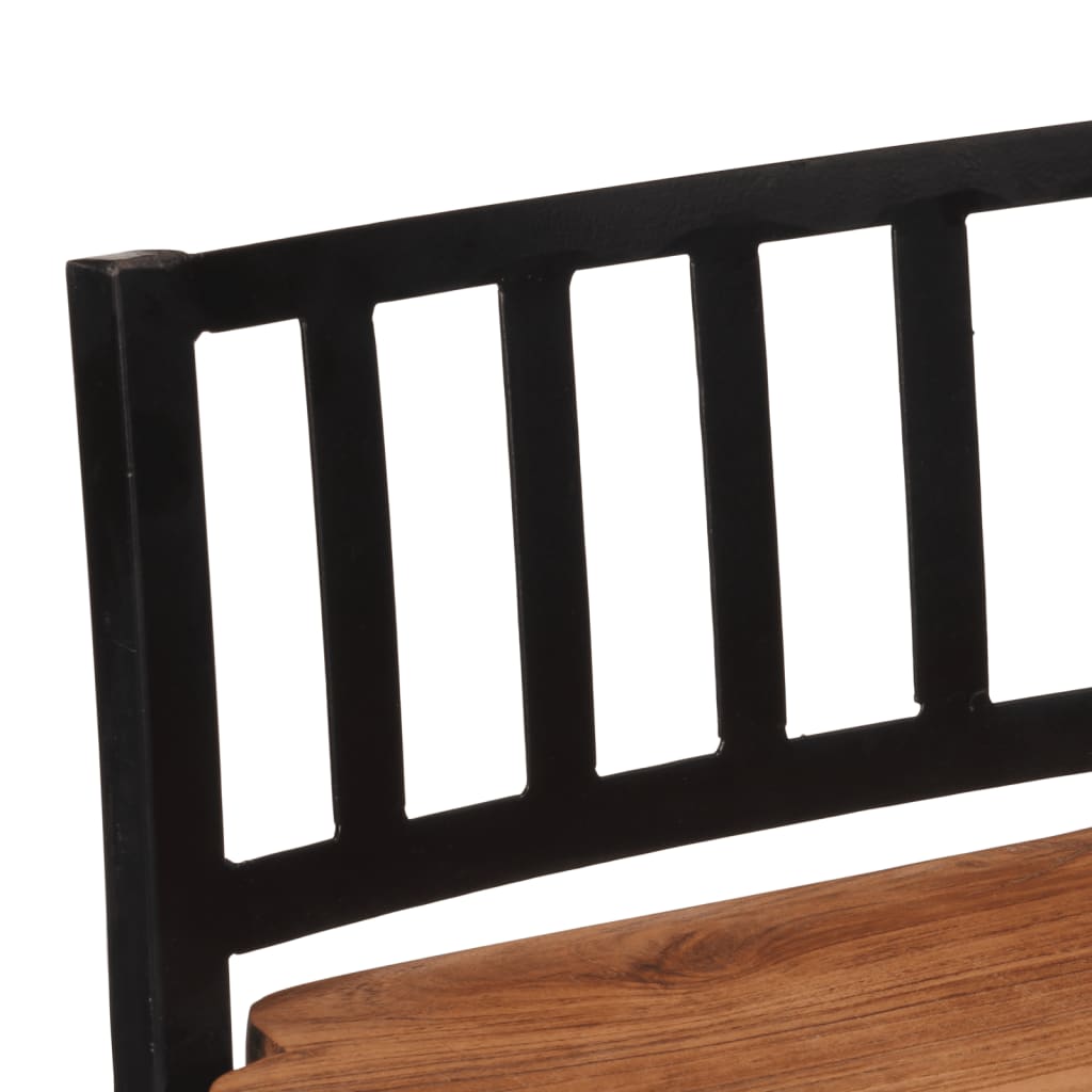 Chaises de bar lot de 4 bois d'acacia massif - XIOS