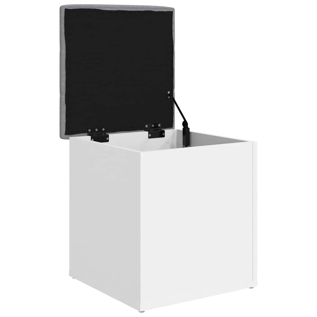 Banc de rangement Blanc 42x42x45 cm Bois d'ingénierie - XIOS