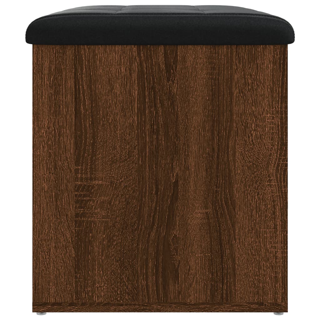 Banc de rangement chêne marron 62x42x45 cm bois d'ingénierie - XIOS