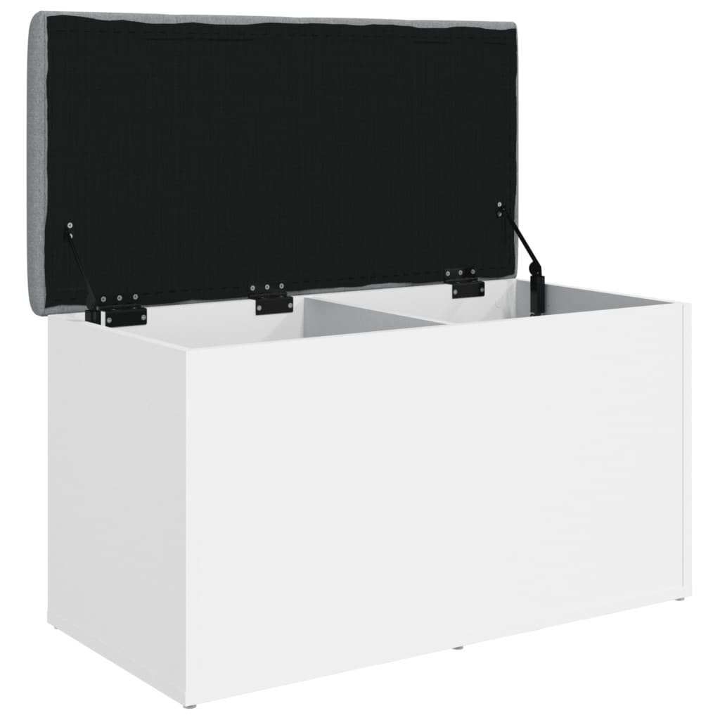 Banc de rangement Blanc 82x42x45 cm Bois d'ingénierie - XIOS