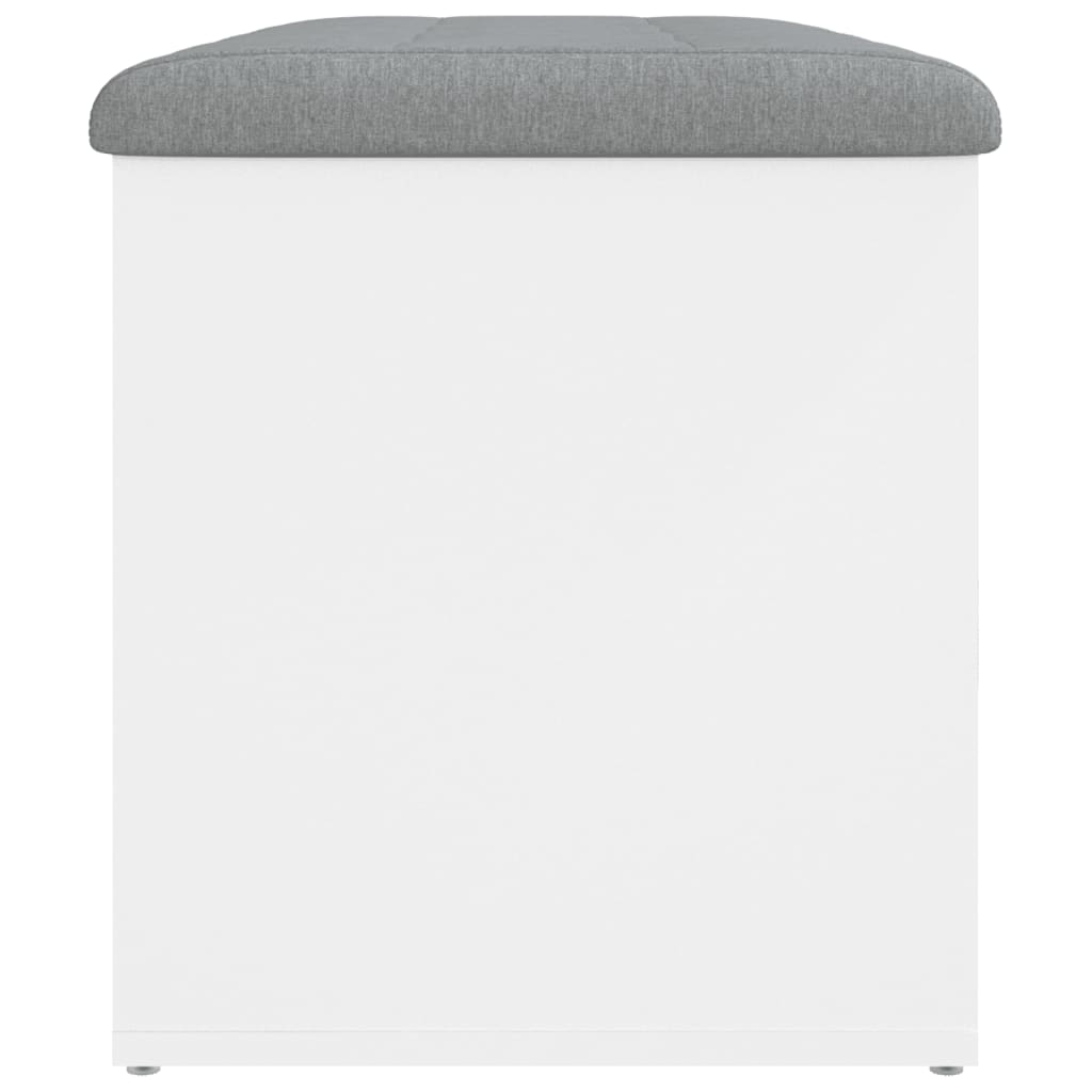Banc de rangement Blanc 82x42x45 cm Bois d'ingénierie - XIOS