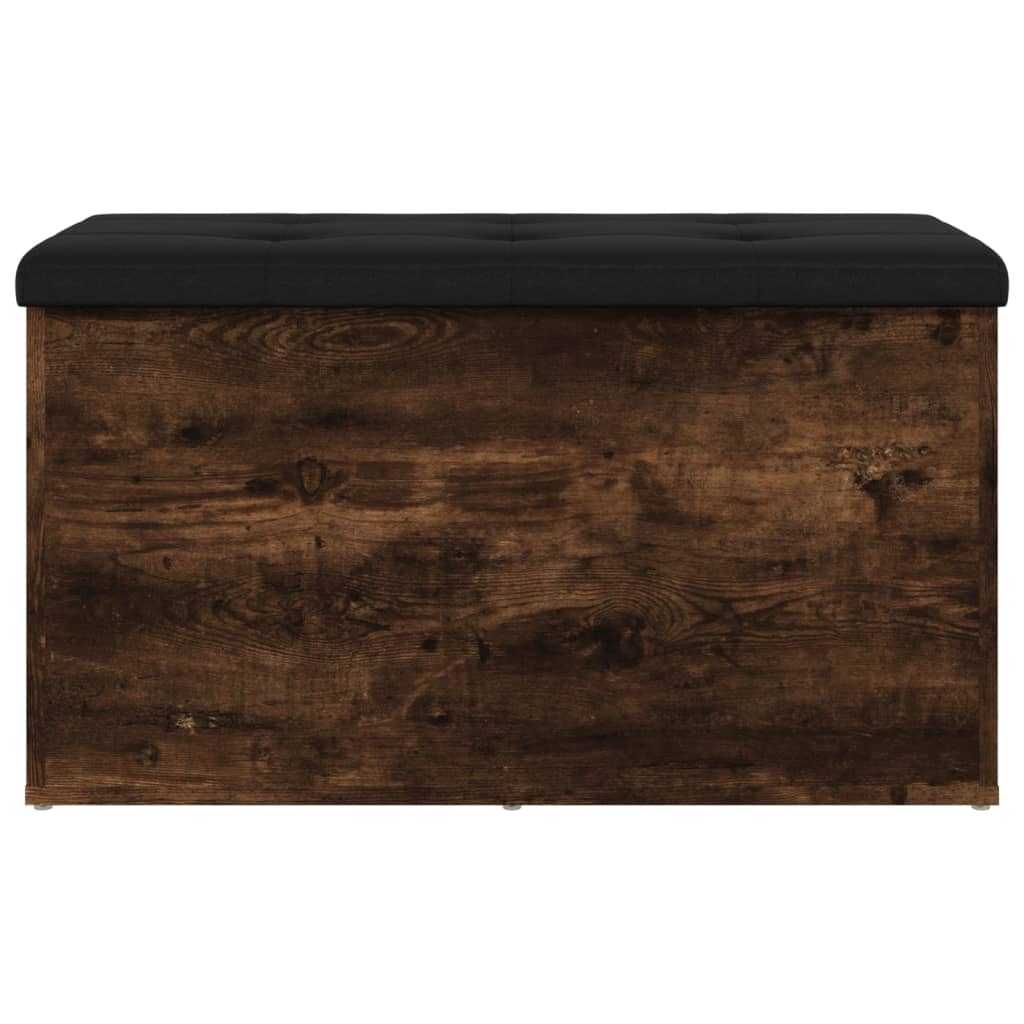 Banc de rangement chêne fumé 82x42x45 cm Bois d'ingénierie - XIOS