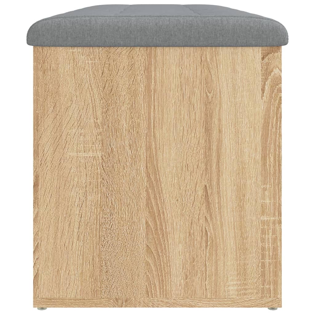 Banc de rangement chêne sonoma 102x42x45 cm bois d'ingénierie - XIOS