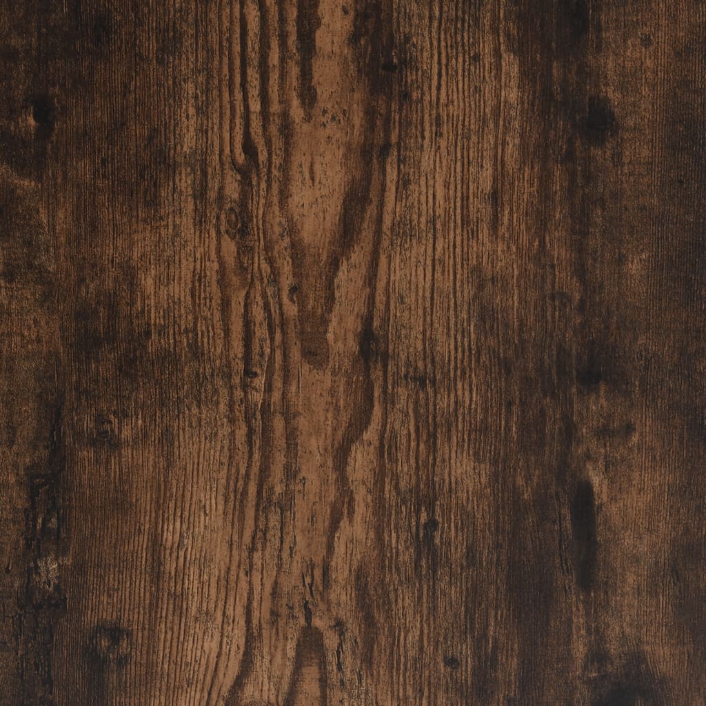 Banc de rangement chêne fumé 42x42x46 cm bois d'ingénierie - XIOS