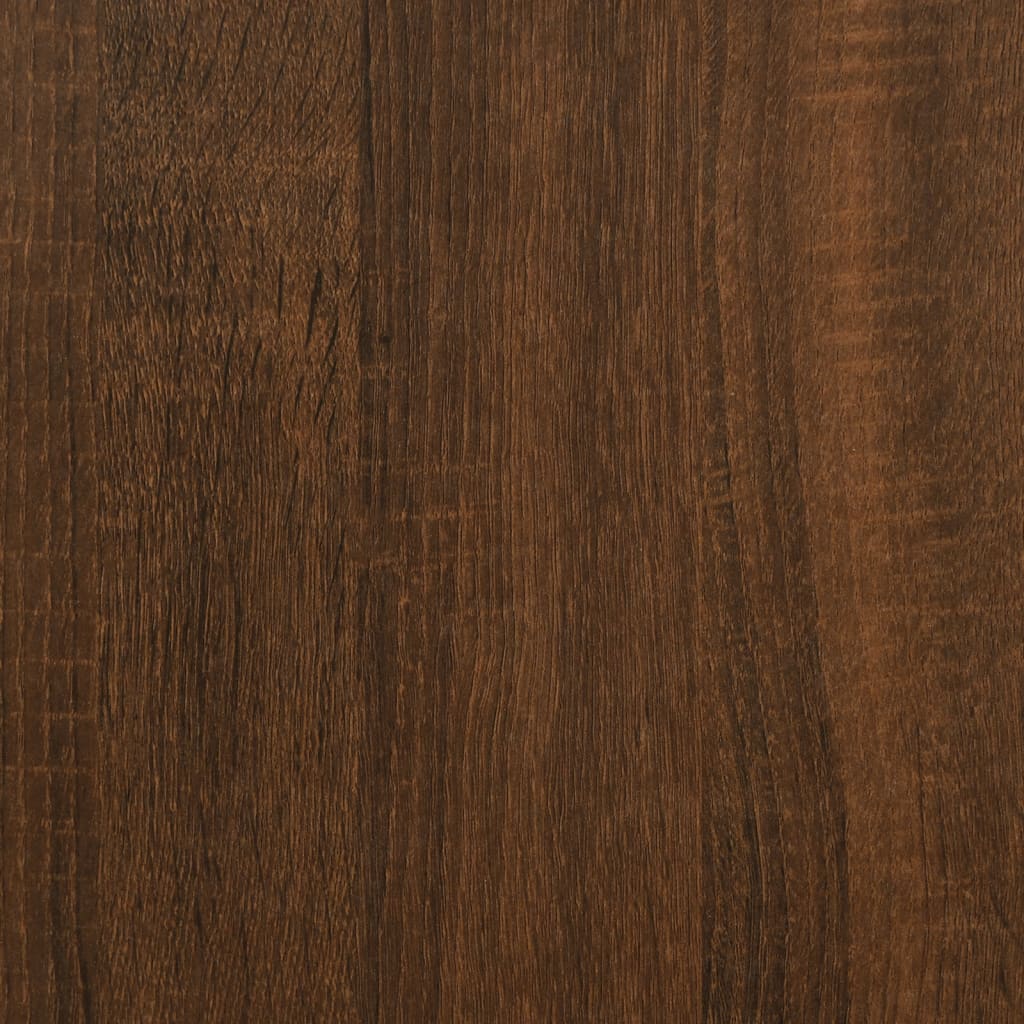 Banc de rangement chêne marron 42x42x46 cm bois d'ingénierie - XIOS