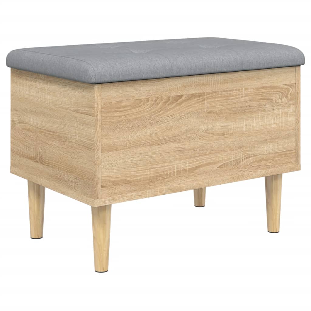 Banc de rangement chêne sonoma 62x42x46 cm bois d'ingénierie - XIOS