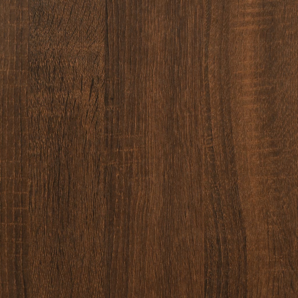 Banc de rangement chêne marron 102x42x46 cm bois d'ingénierie - XIOS