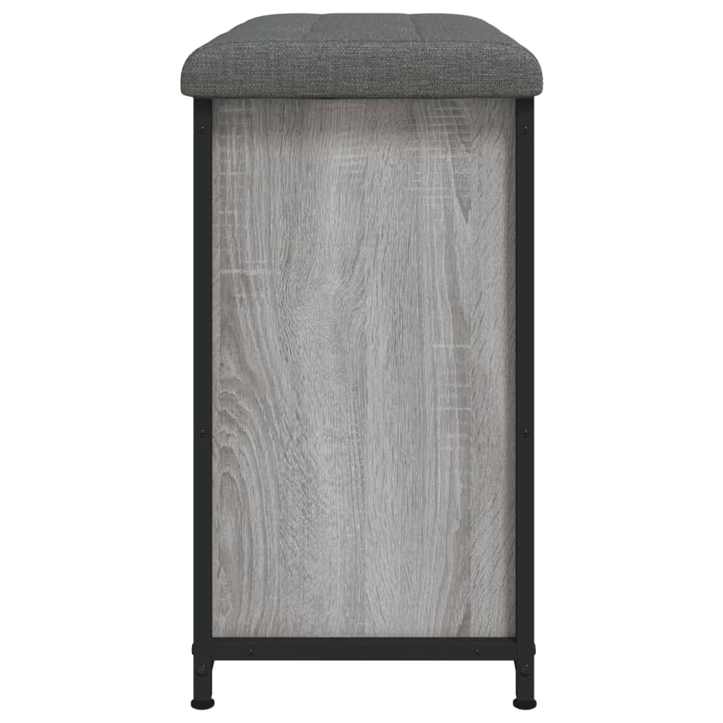 Banc à chaussures tiroir rabattable sonoma gris 62x32x56 cm - XIOS