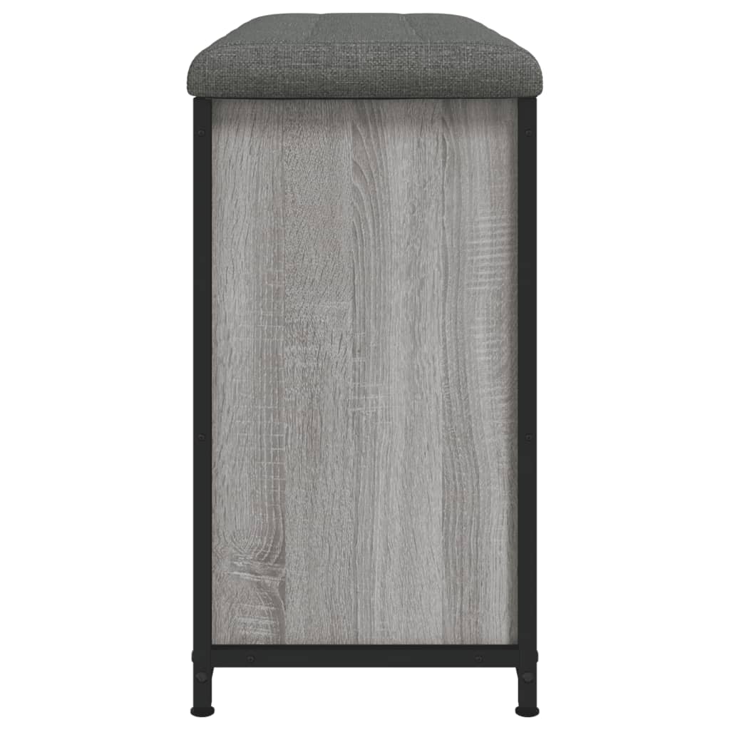 Banc à chaussures tiroir rabattable chêne sonoma 82x32x56 cm - XIOS