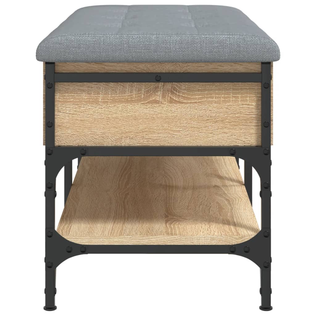 Banc à chaussures chêne sonoma 82x42x45 cm bois d'ingénierie - XIOS