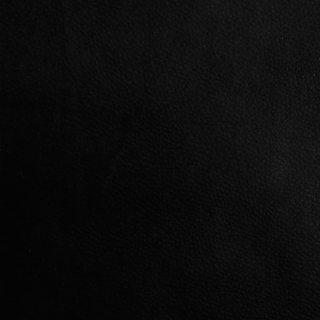 Banc à manger noir 248x32x45 cm acier et similicuir - XIOS