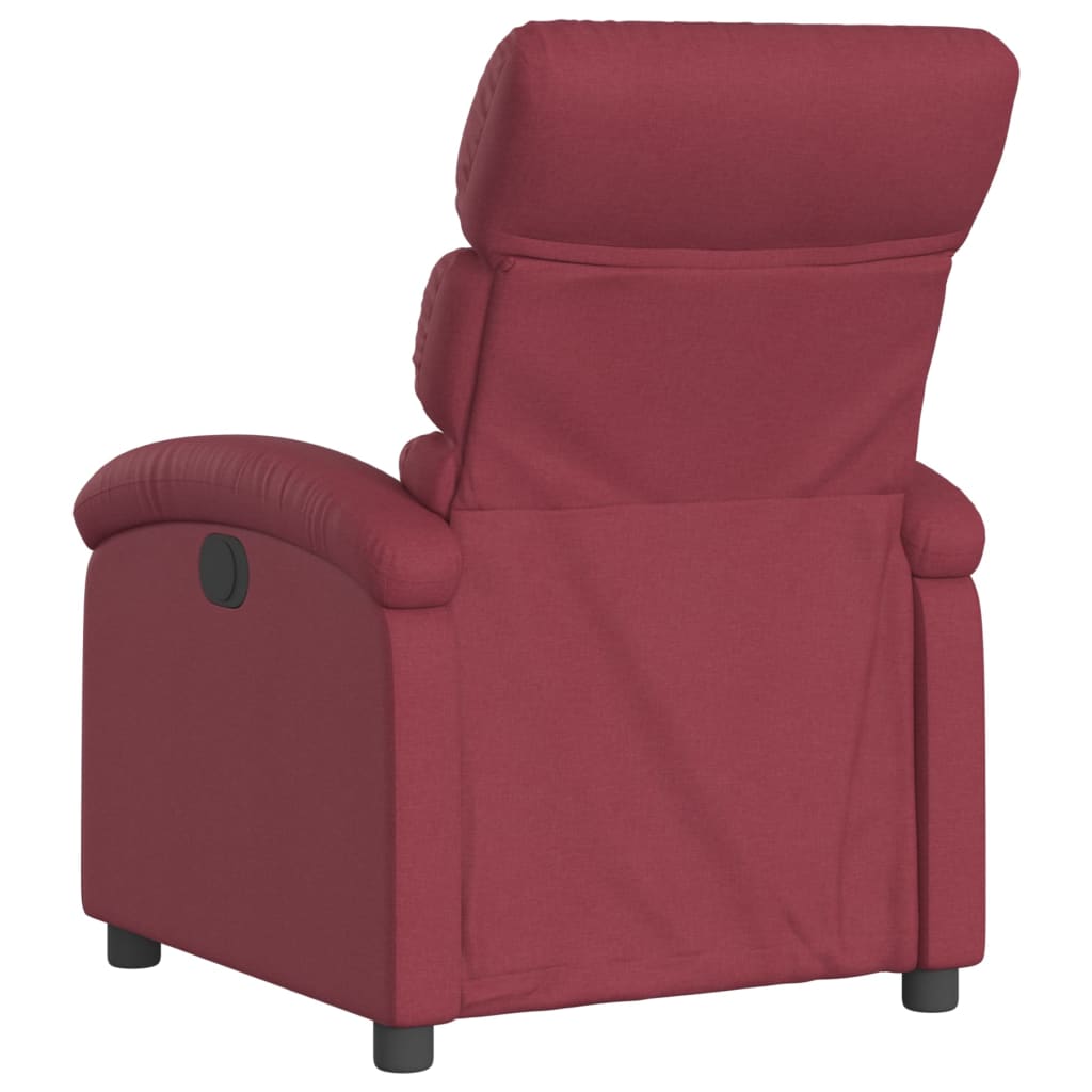 Fauteuil inclinable électrique Rouge bordeaux Tissu - XIOS