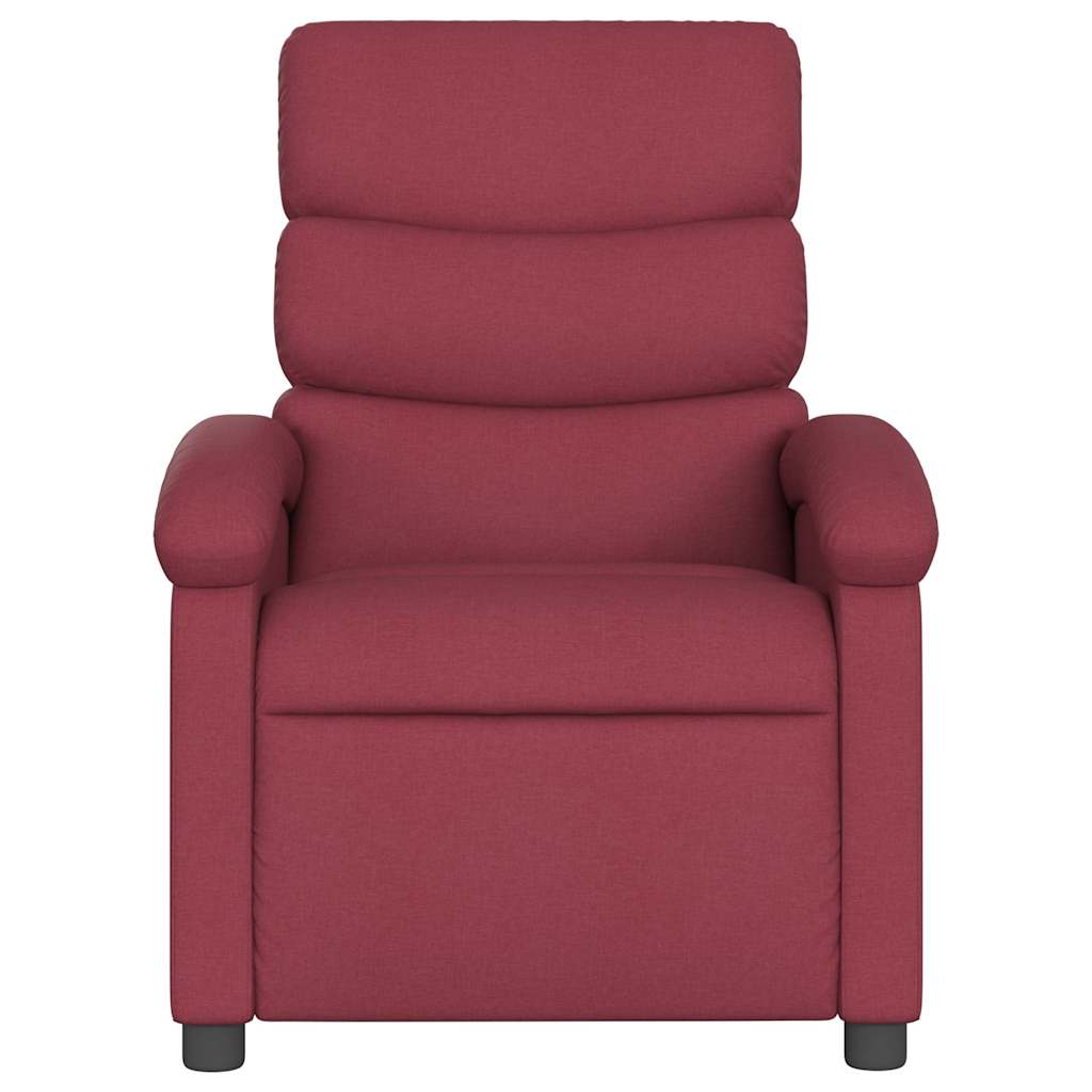 Fauteuil de massage inclinable électrique Rouge bordeaux Tissu - XIOS