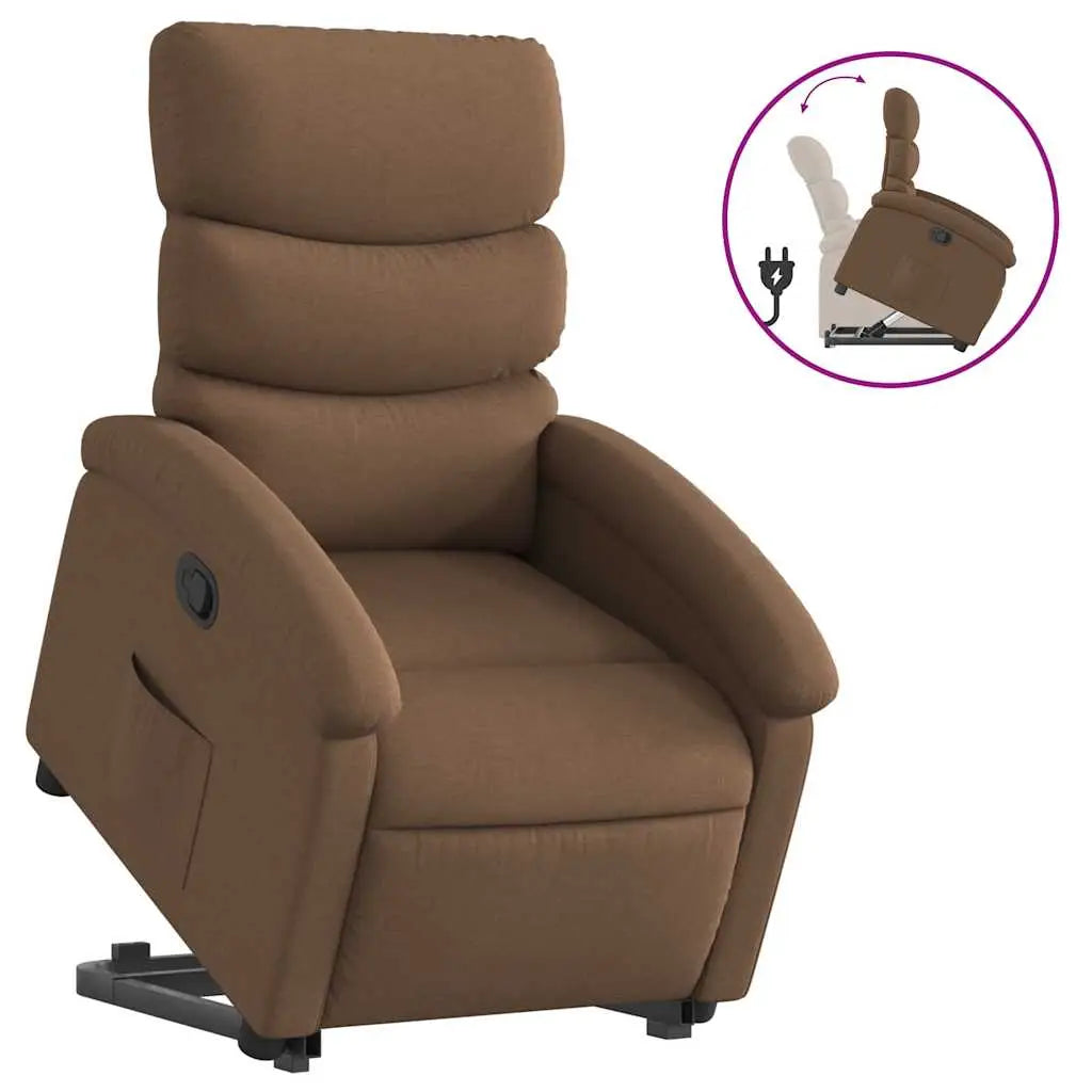 Fauteuil inclinable Marron Tissu - XIOS