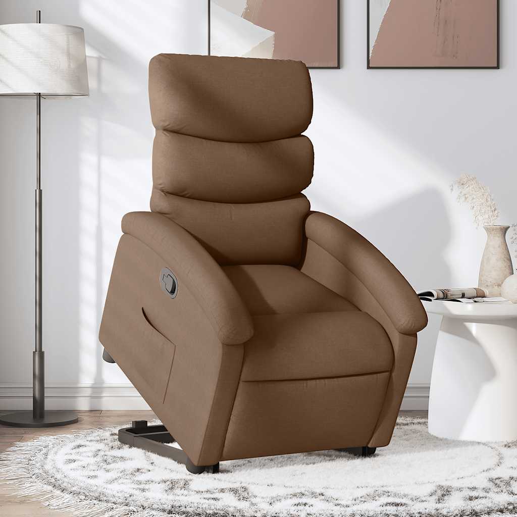 Fauteuil inclinable Marron Tissu - XIOS