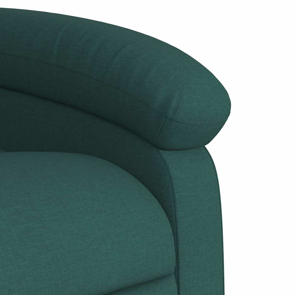 Fauteuil inclinable de massage Vert foncé Tissu - XIOS