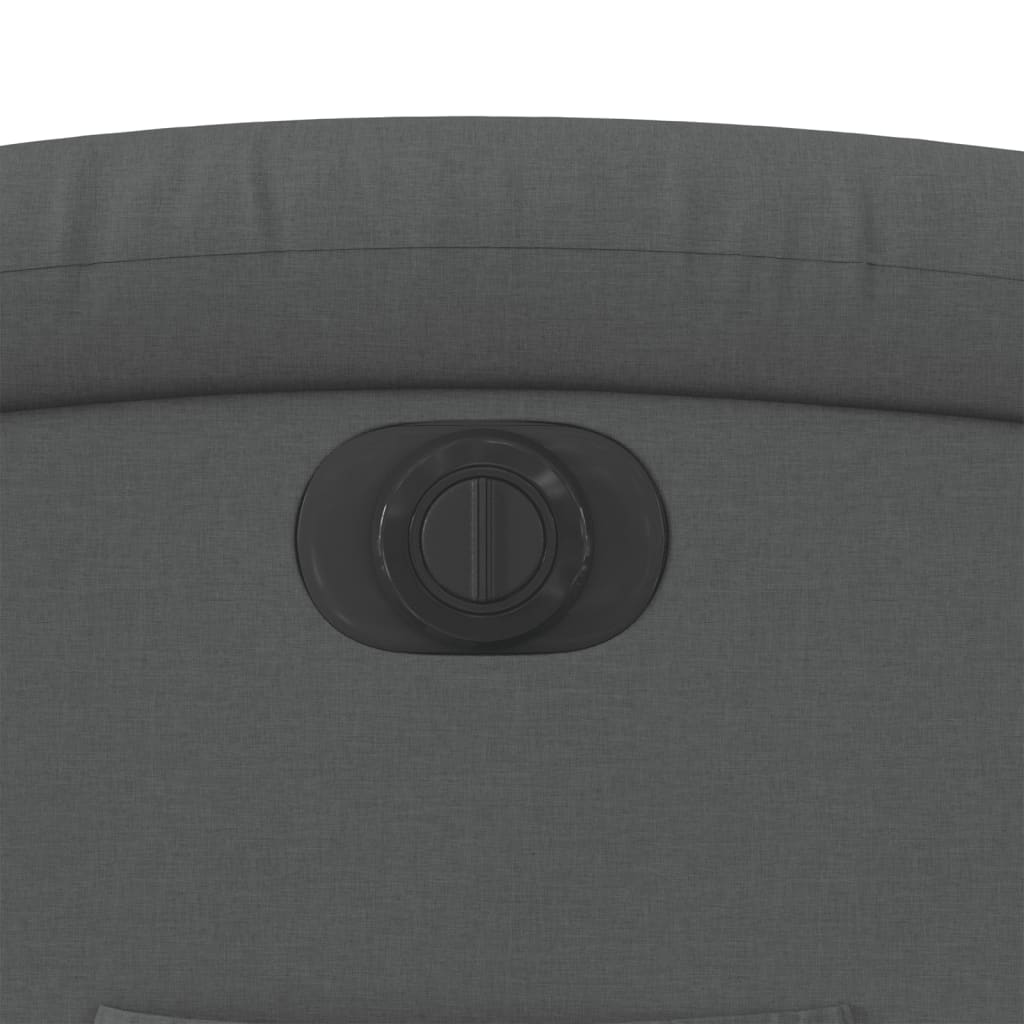 Fauteuil inclinable électrique gris foncé tissu