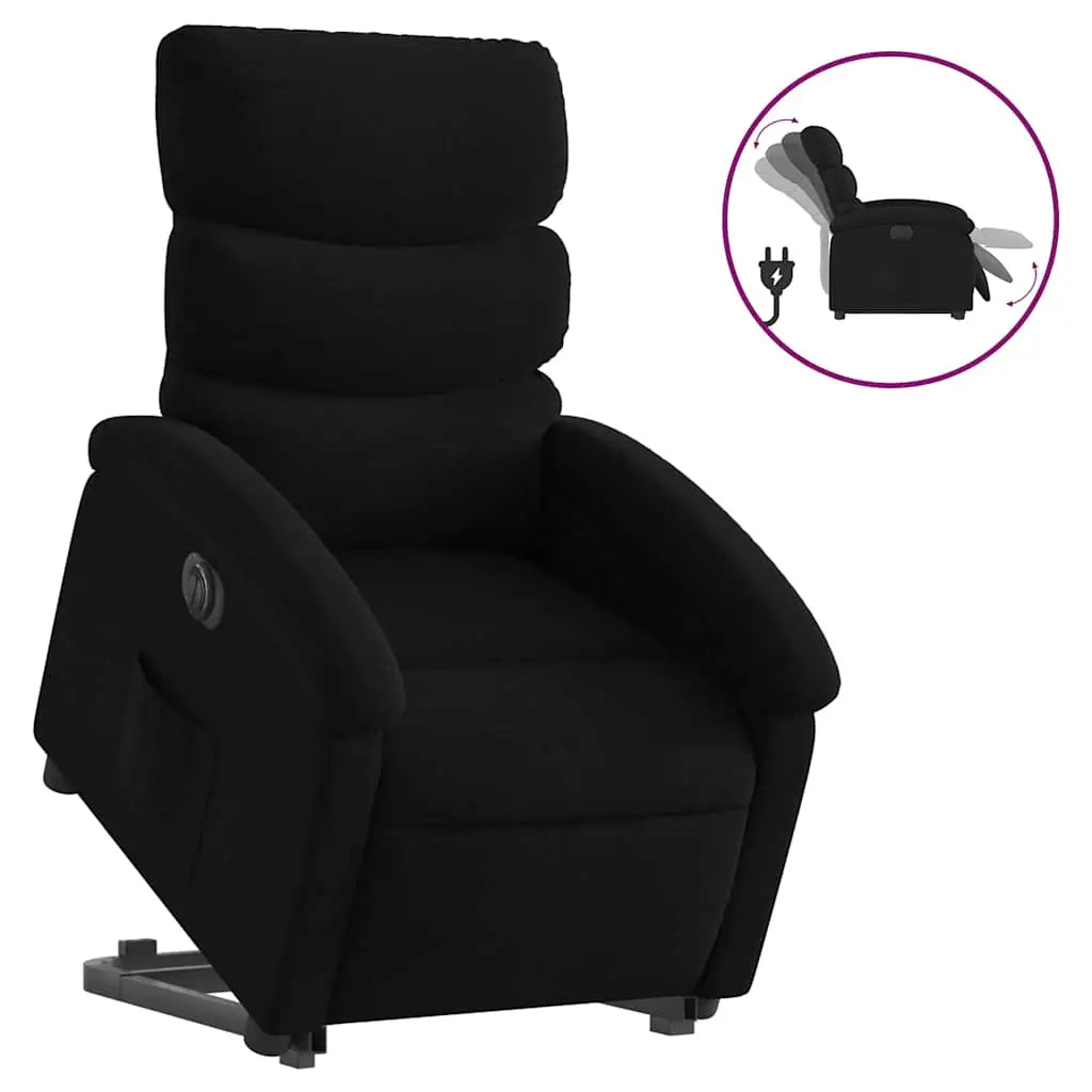 Fauteuil inclinable électrique noir tissu - XIOS