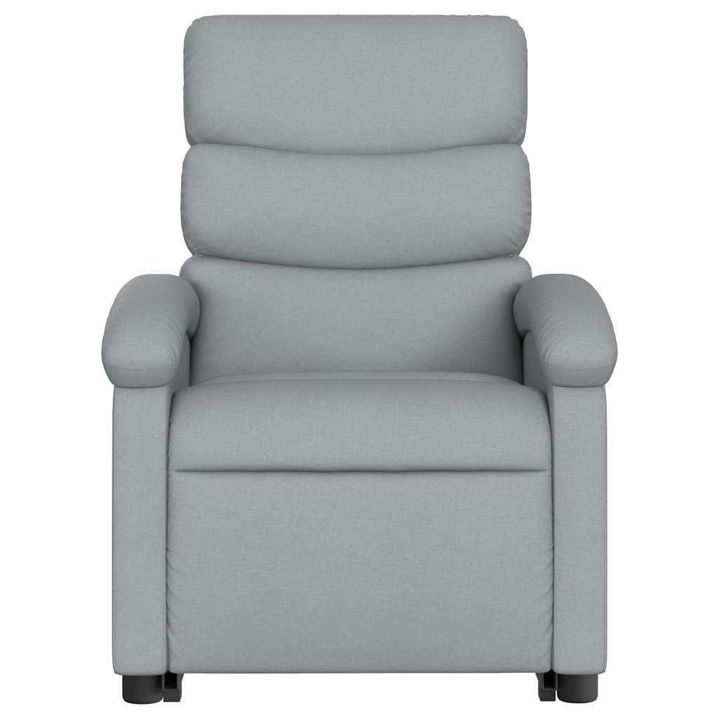 Fauteuil inclinable de massage électrique Gris clair Tissu - XIOS