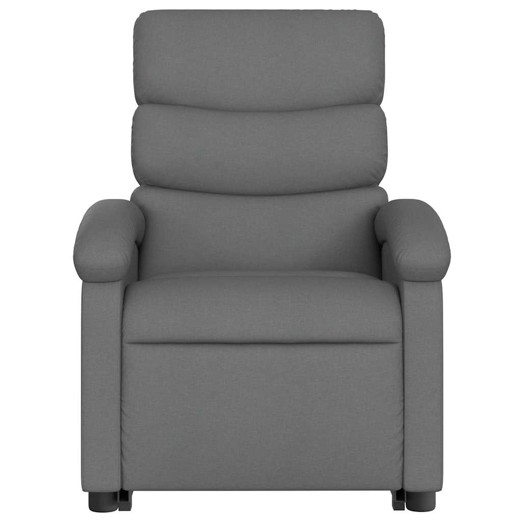 Fauteuil inclinable de massage électrique Gris foncé Tissu - XIOS
