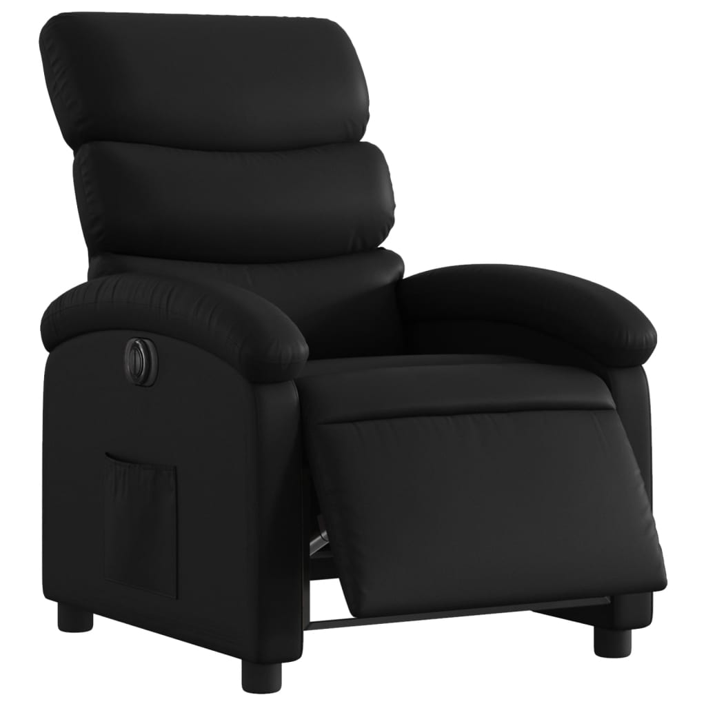 Fauteuil inclinable électrique Noir Similicuir - XIOS