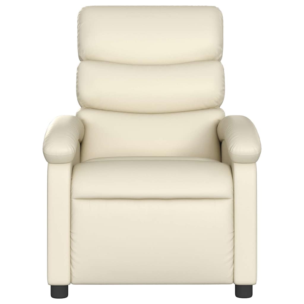 Fauteuil inclinable électrique Crème Similicuir - XIOS