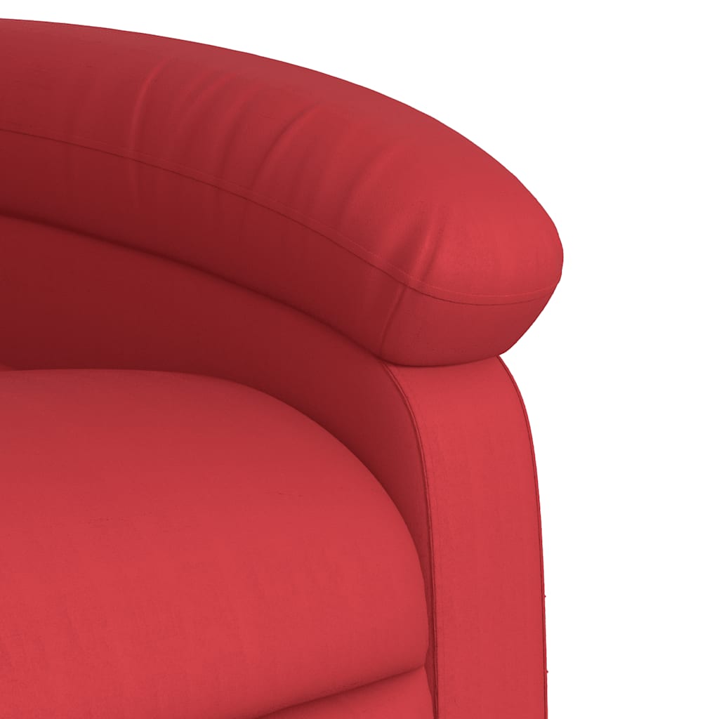 Fauteuil inclinable électrique Rouge Similicuir - XIOS