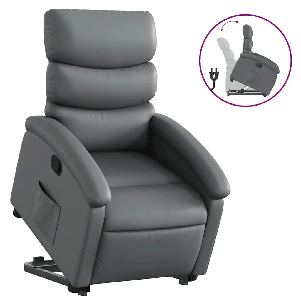 Fauteuil inclinable Gris Similicuir - XIOS