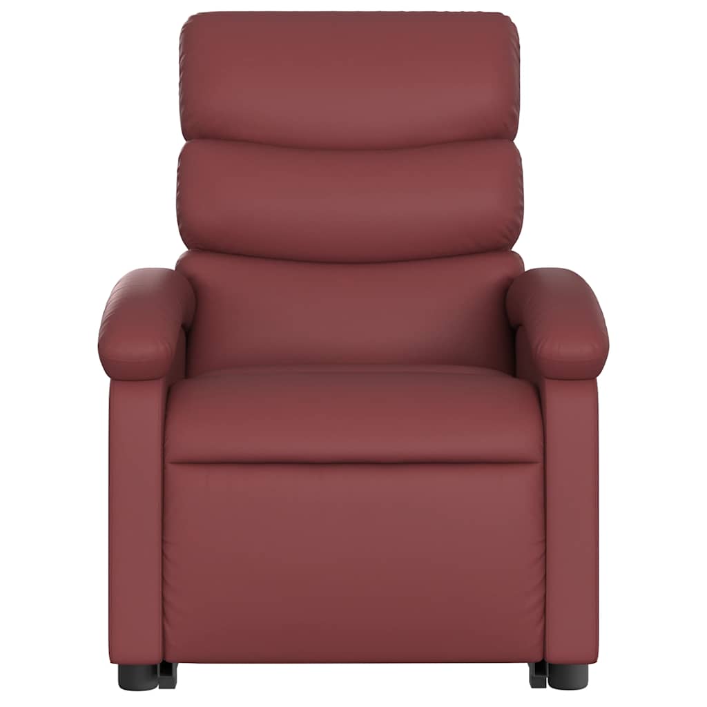 Fauteuil inclinable Rouge bordeaux Similicuir - XIOS