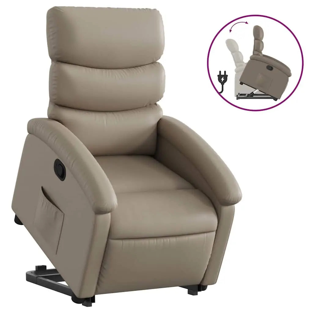 Fauteuil inclinable Cappuccino Similicuir - XIOS