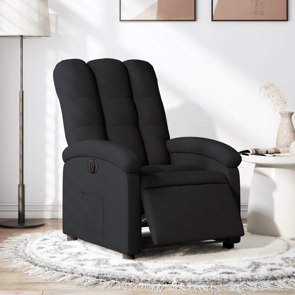Fauteuil inclinable électrique Noir Tissu - XIOS