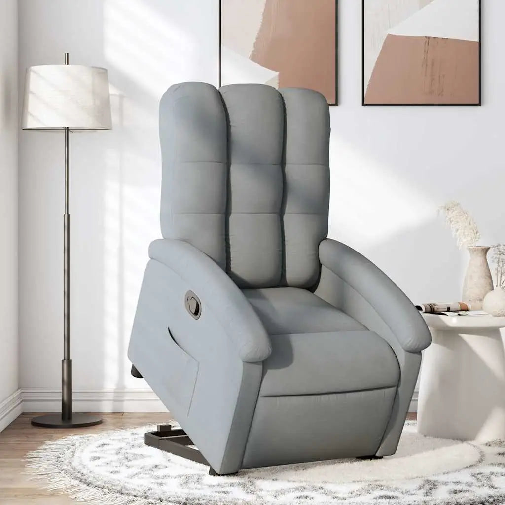 Fauteuil inclinable Gris clair Tissu - XIOS