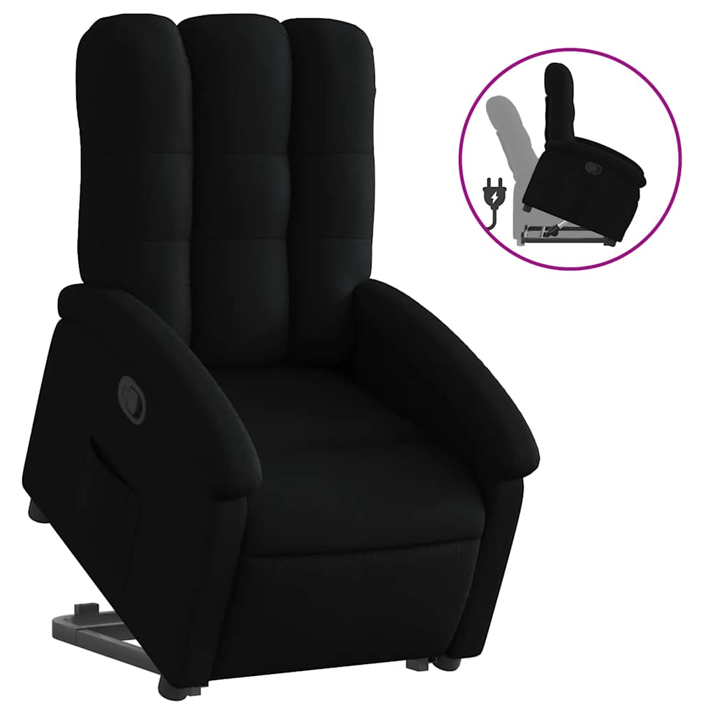 Fauteuil inclinable noir tissu - XIOS