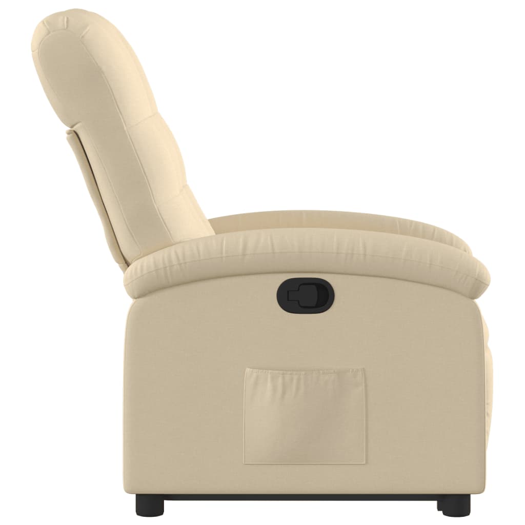 Fauteuil inclinable Crème Tissu