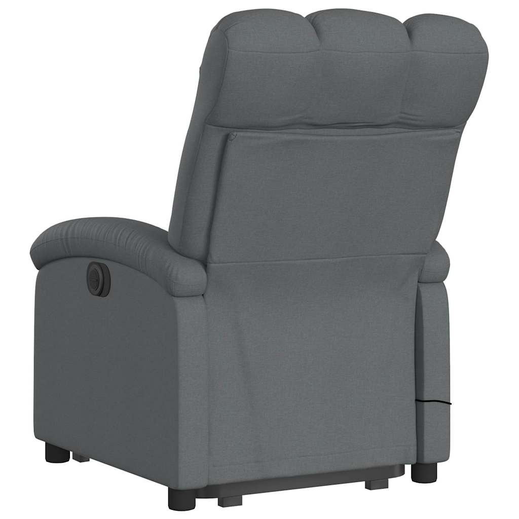 Fauteuil de massage inclinable Gris foncé Tissu - XIOS